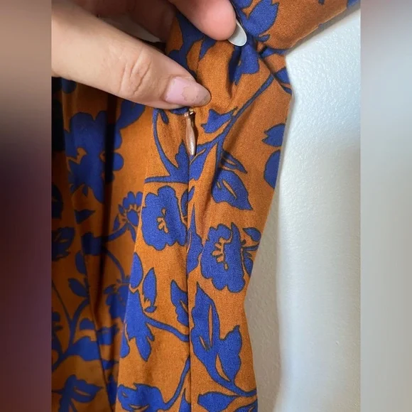 Zara Poplin long floral midi skirt dress - Picture 12 of 17